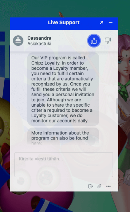 Kokemuksia Chipz kasinon asiakaspalvelusta Kokemuksia Chipz kasinon asiakaspalvelusta