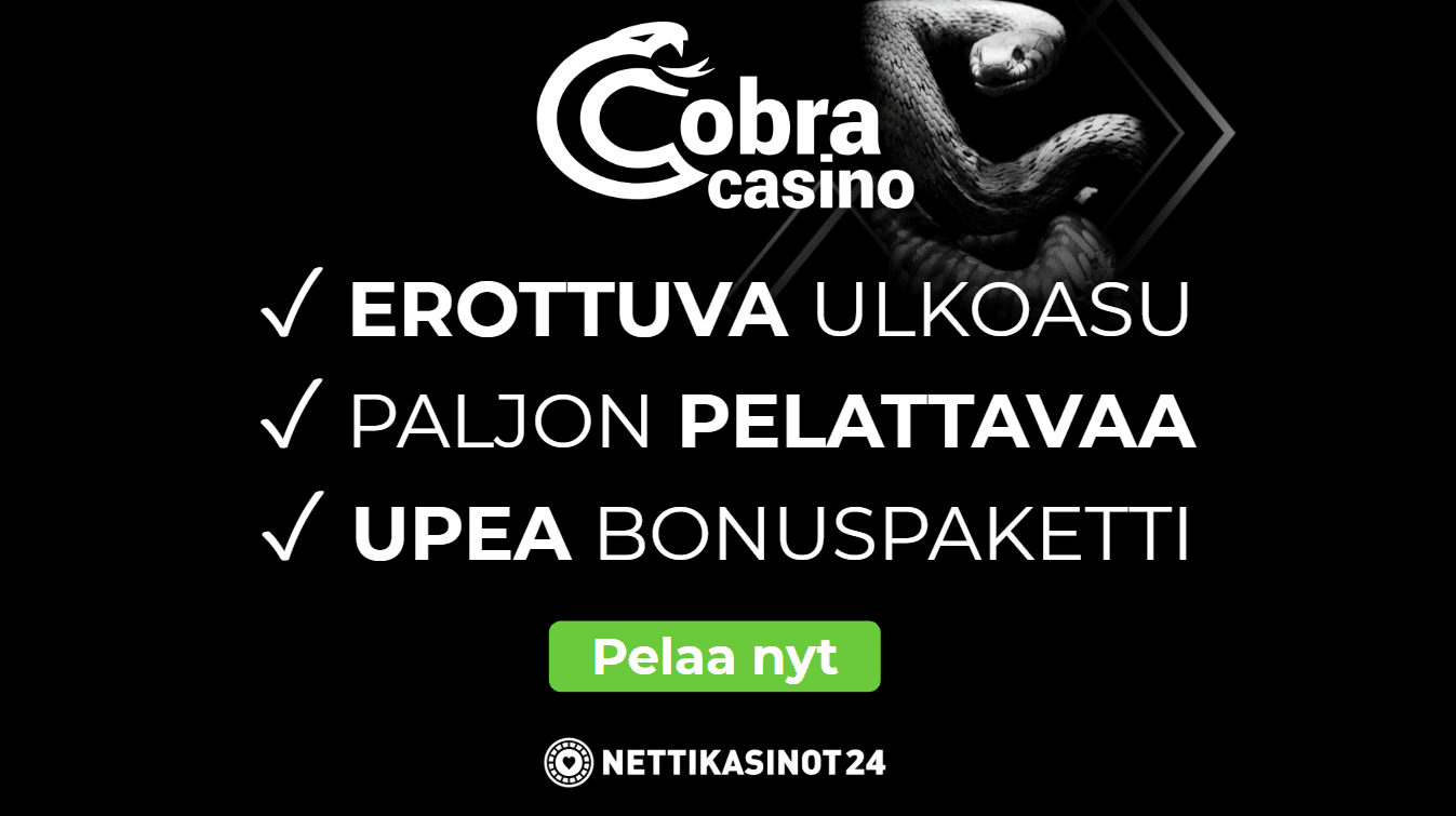 Cobra Kasinolta löytyy paljon pelattavaa