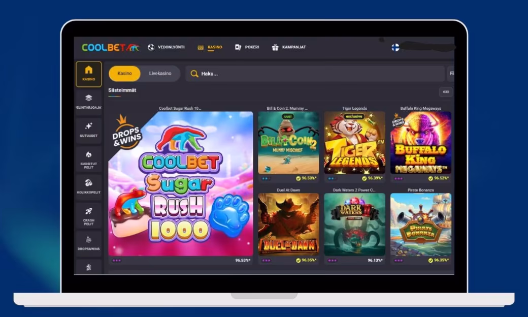 Coolbet suosituimmat kolikkopelit