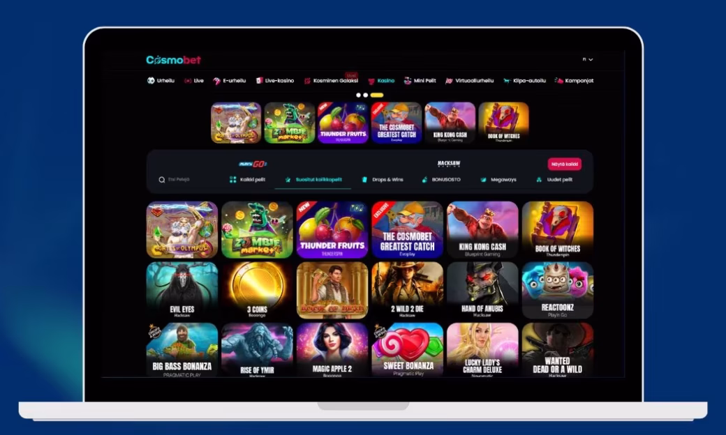 Cosmobet parhaimmat kolikkopelit