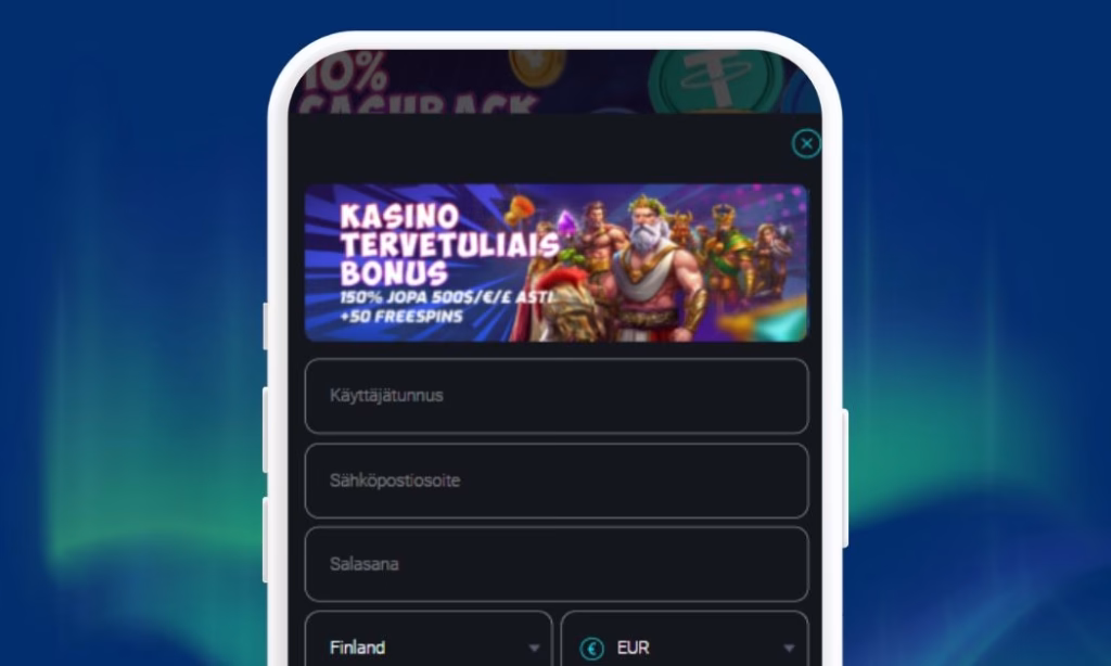 Cosmo Bet Casino pelitilin rekisteröinti
