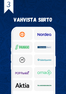 Vahvista talletus.