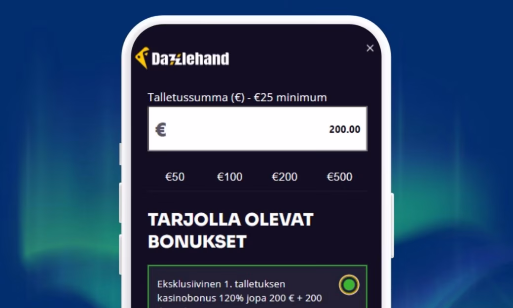Dazzlehand Casino pikatalletus Trustlyllä