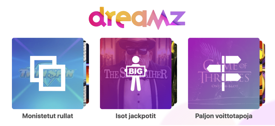 dreamz casino pelivalikoima