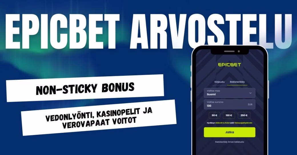 Epicbet Casino arvostelu ja kokemuksia.