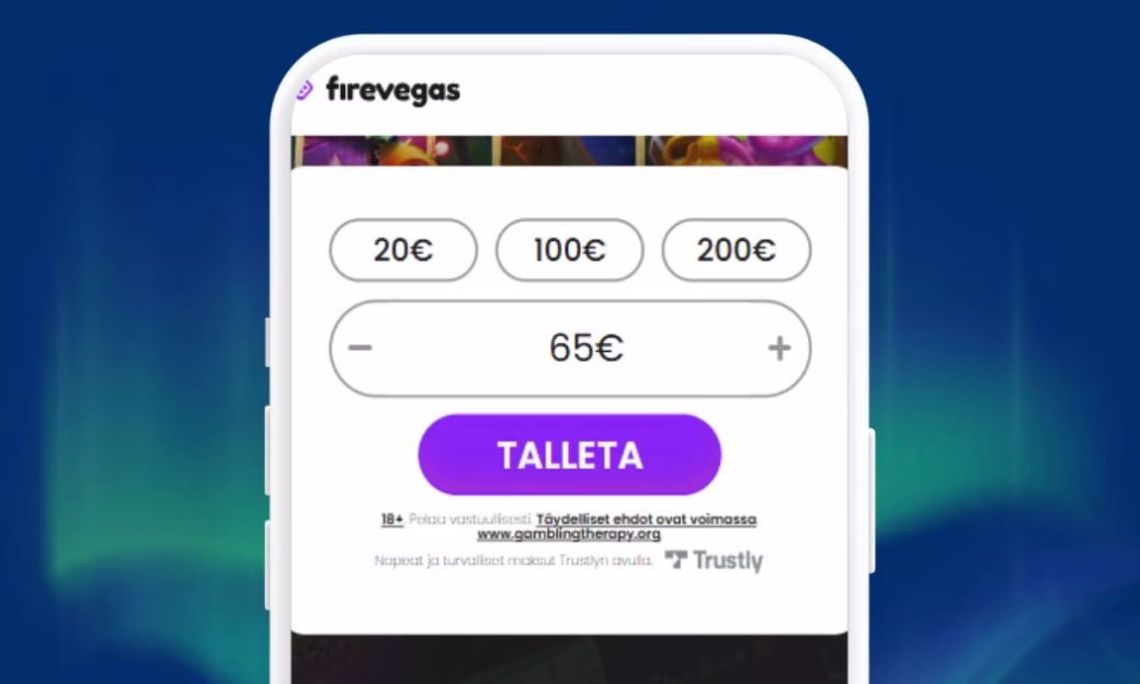 Fire Vegas nopeat Trustly talletukset.