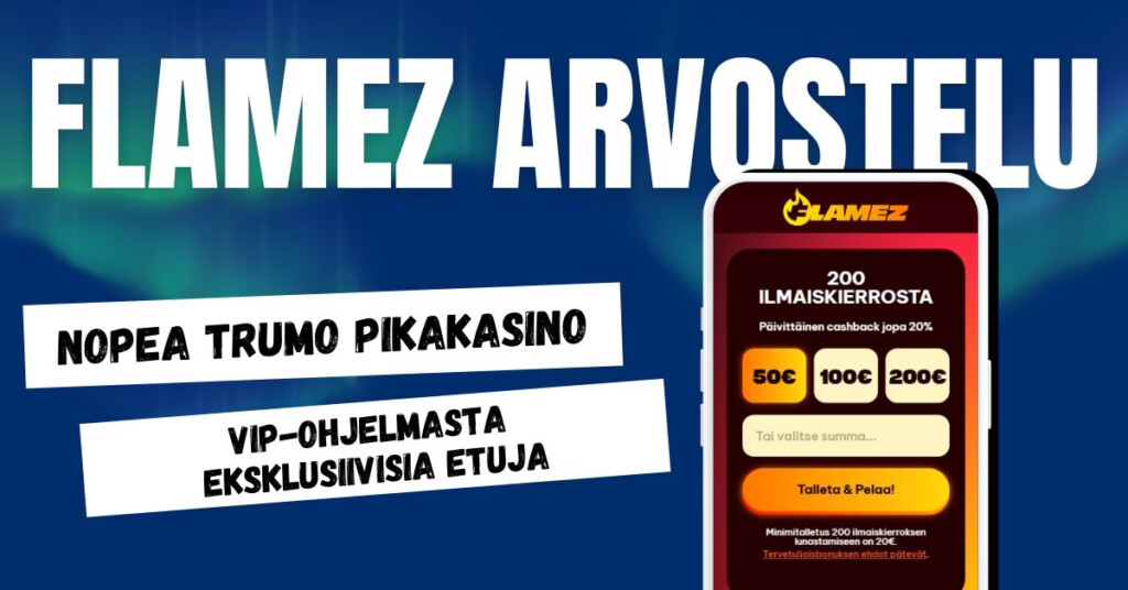 Flamez Casino on nopea Trumo kasino VIP-ohjelmalla