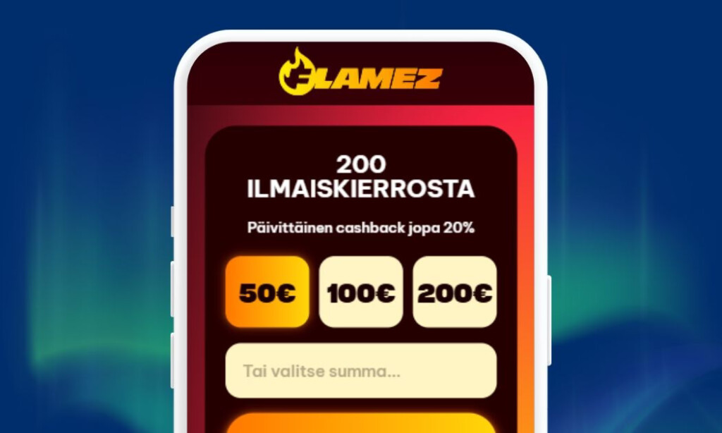 Tee Flamez Casinolle nopeat Trumo talletukset