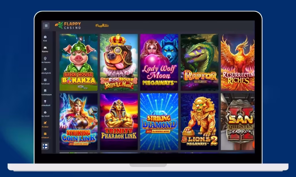 Flappy Casinolta löytyy hurja määrä kolikkopelejä
