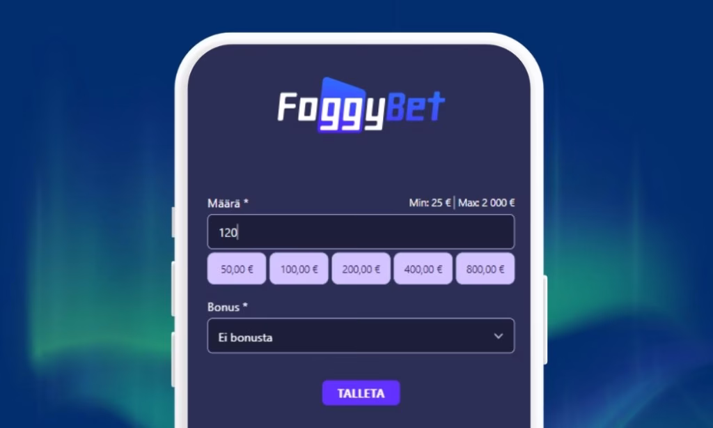 FoggyBet pikatalletus Trustlyn välityksellä
