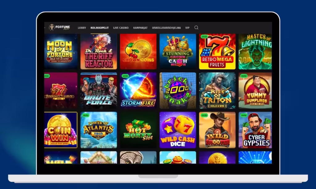 FortunePlay Casino kolikkopelivalikoimaa