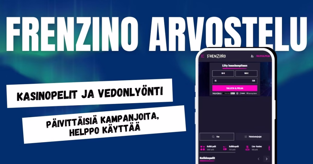 Frenzino Casino arvostelu ja kokemuksia