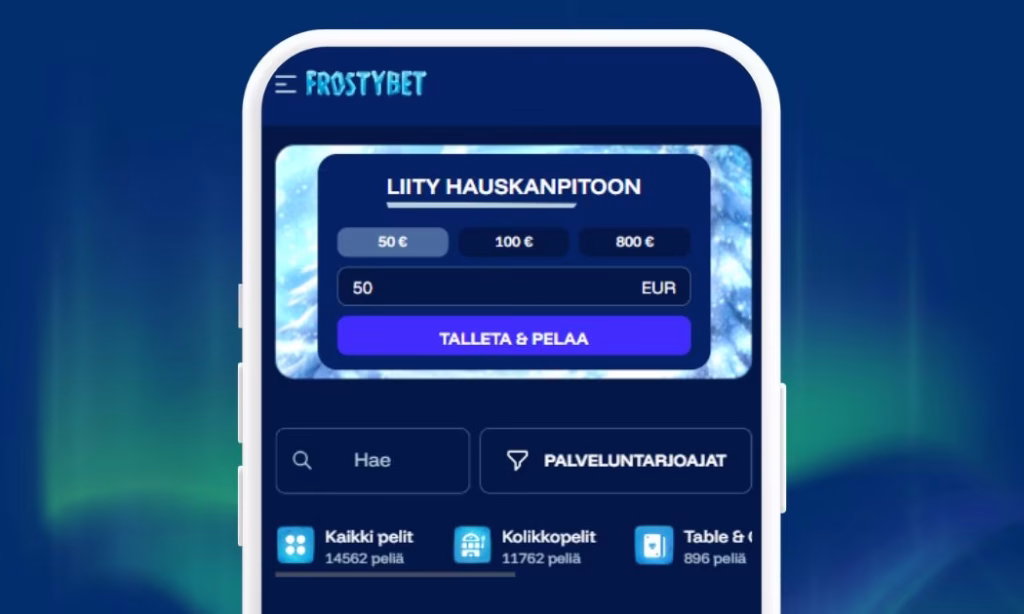 Zimpler talletus FrostyBet Casinolla