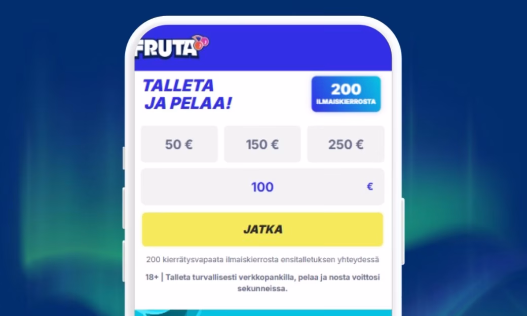 Talleta Fruta Casinolle Zimplerin välityksellä.