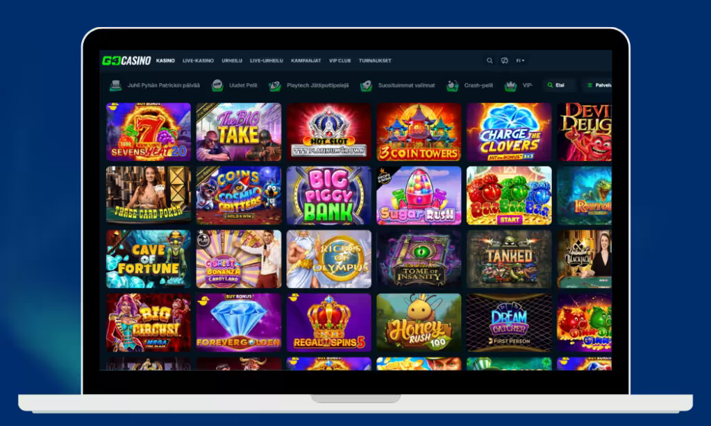 Go4 Casinolla on hyvä valikoima kolikkopelejä.