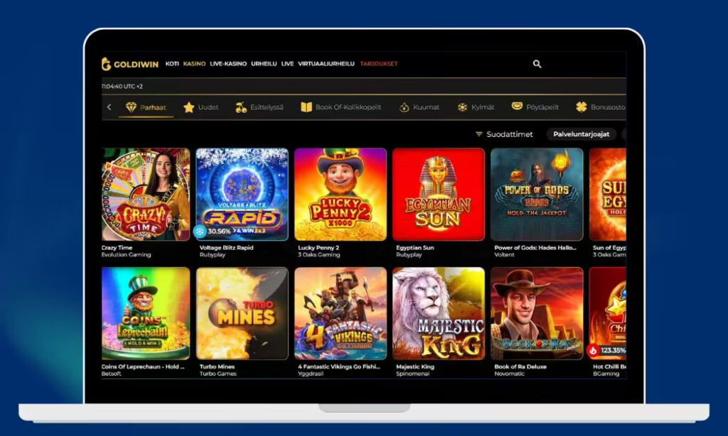 GoldiWin kasinon kolikkopelitarjonnasta löydät kaikki parhaat pelit.