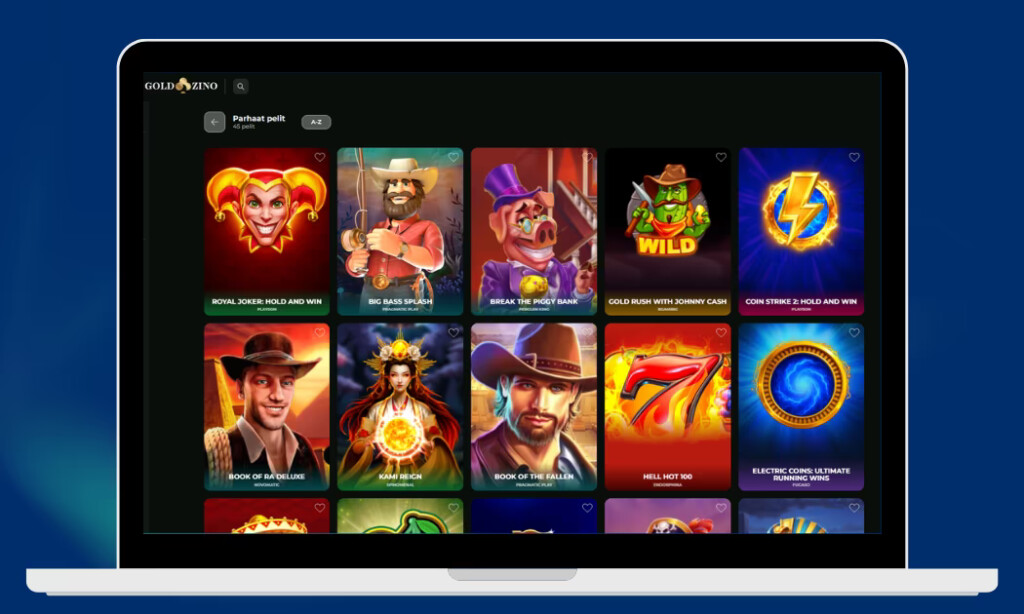 Kaikki parhaat pelit löytyvät Goldzino Kasinolta.