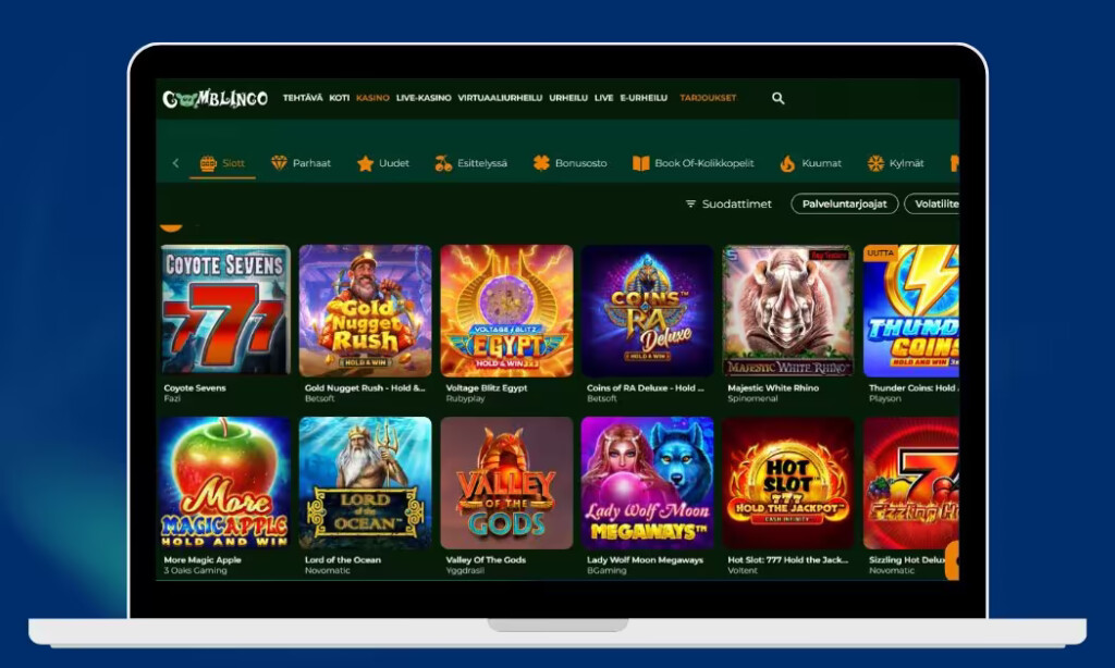 Laadukkaat kolikkopelit löytyvät Gomblingolta.