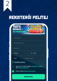 Rekisteröidy kasinolle.