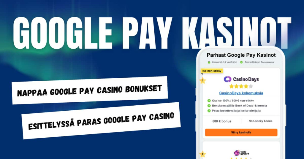 Google Pay kasinot artikkelikuva.