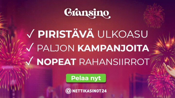 Gransino kasino tarjoaa monipuolisesti kampanjoita pelaajille