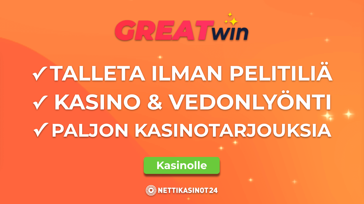 greatwin kasinon pelivalikoima ja bonukset