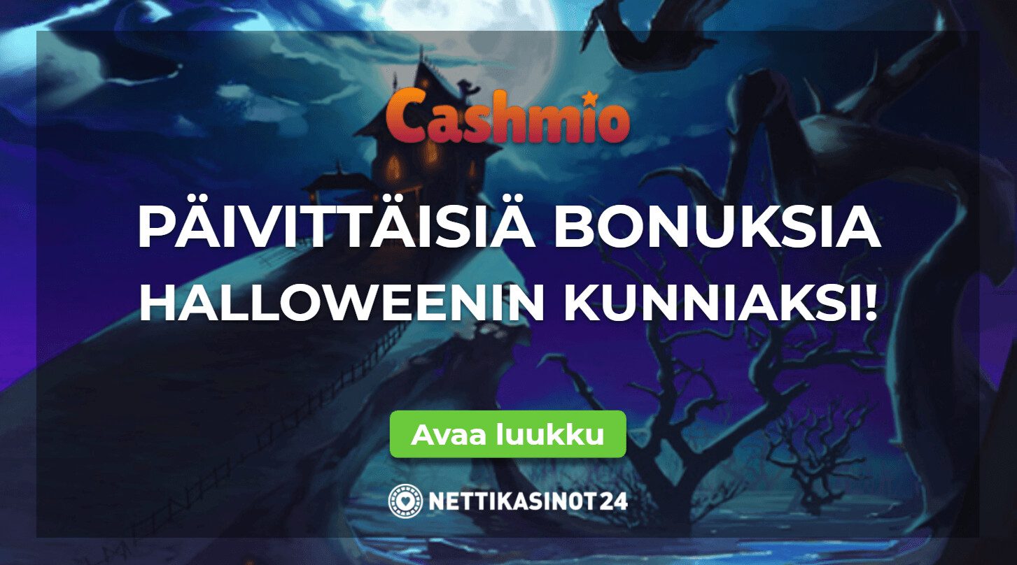 Halloween bonuksia tarjolla