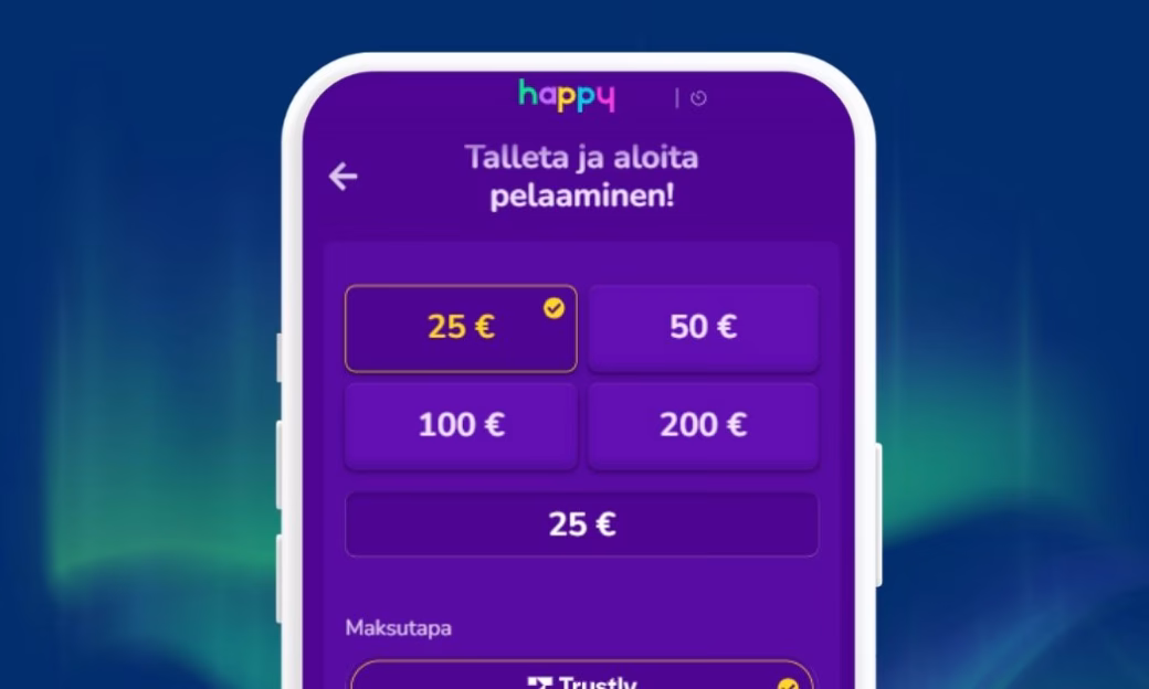Happy Casino nopeat Trustly rahansiirrot