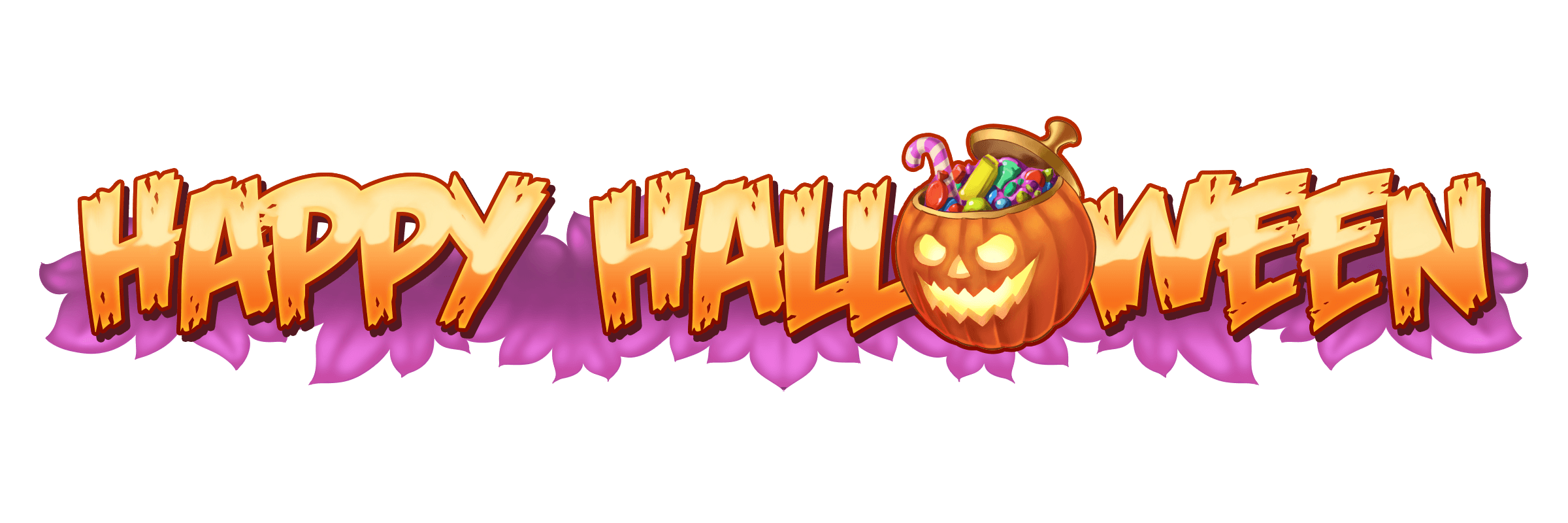 happy halloween logo - Halloweenin parhaat kasinopelit!