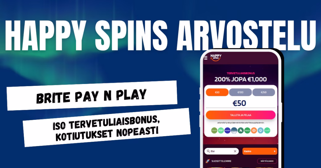 Happy Spins Casino on nopea Brite kasino.