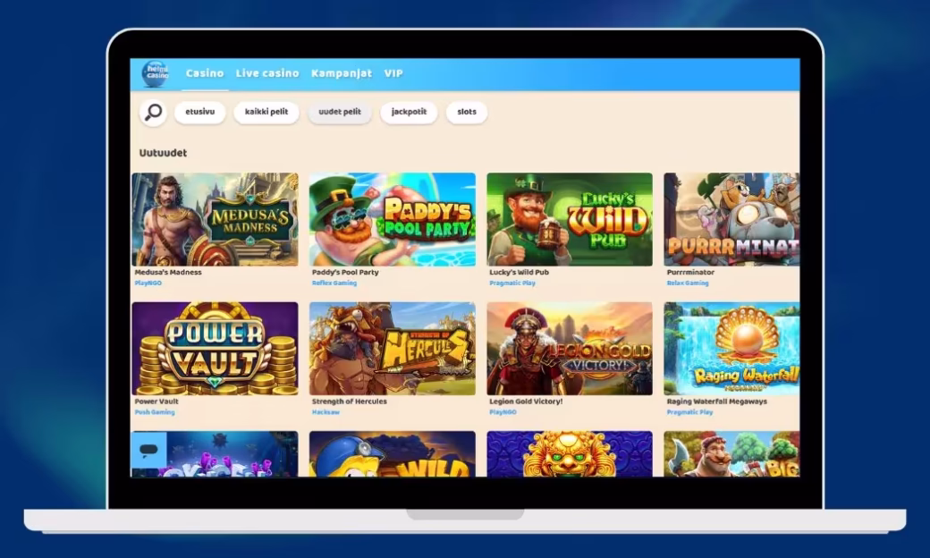 Helmi Casino laadukas valikoima kolikkopelejä
