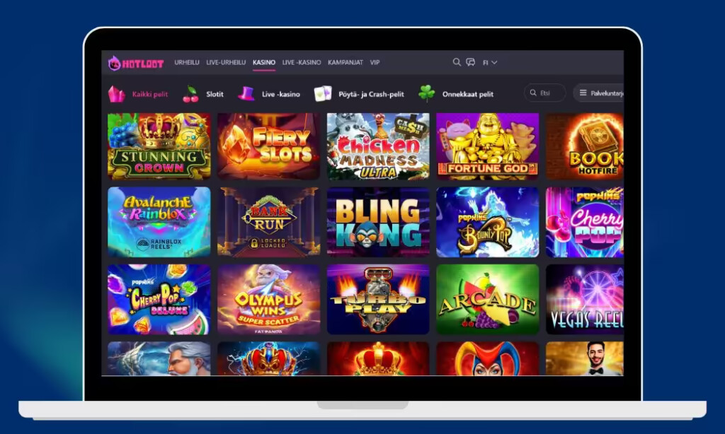 Hotloot Casino kaikki suositut kolikkopelit