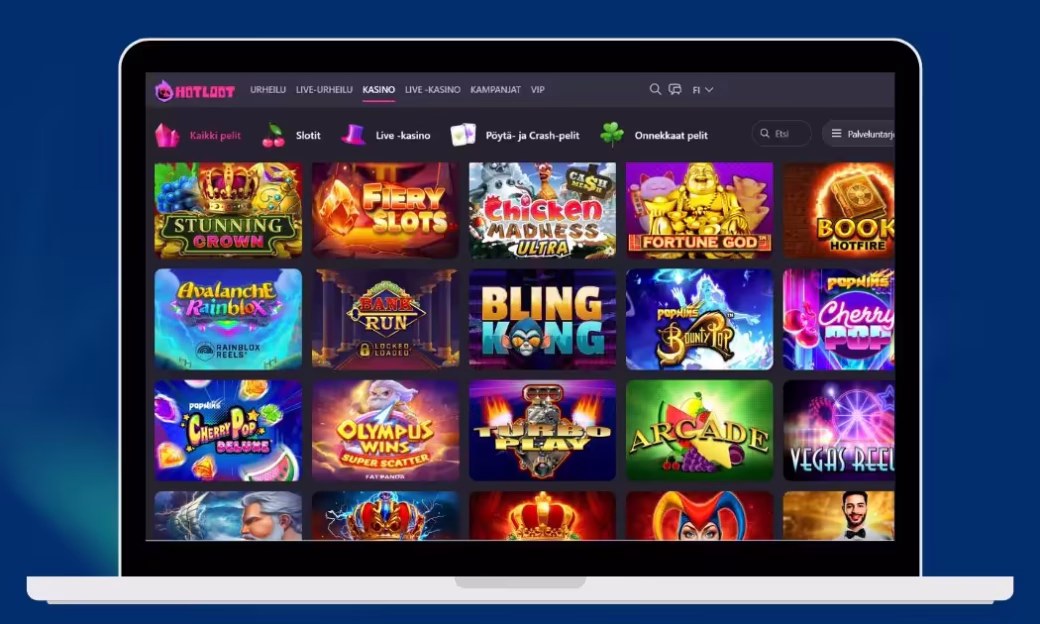 Hotloot Casino kaikki suositut kolikkopelit