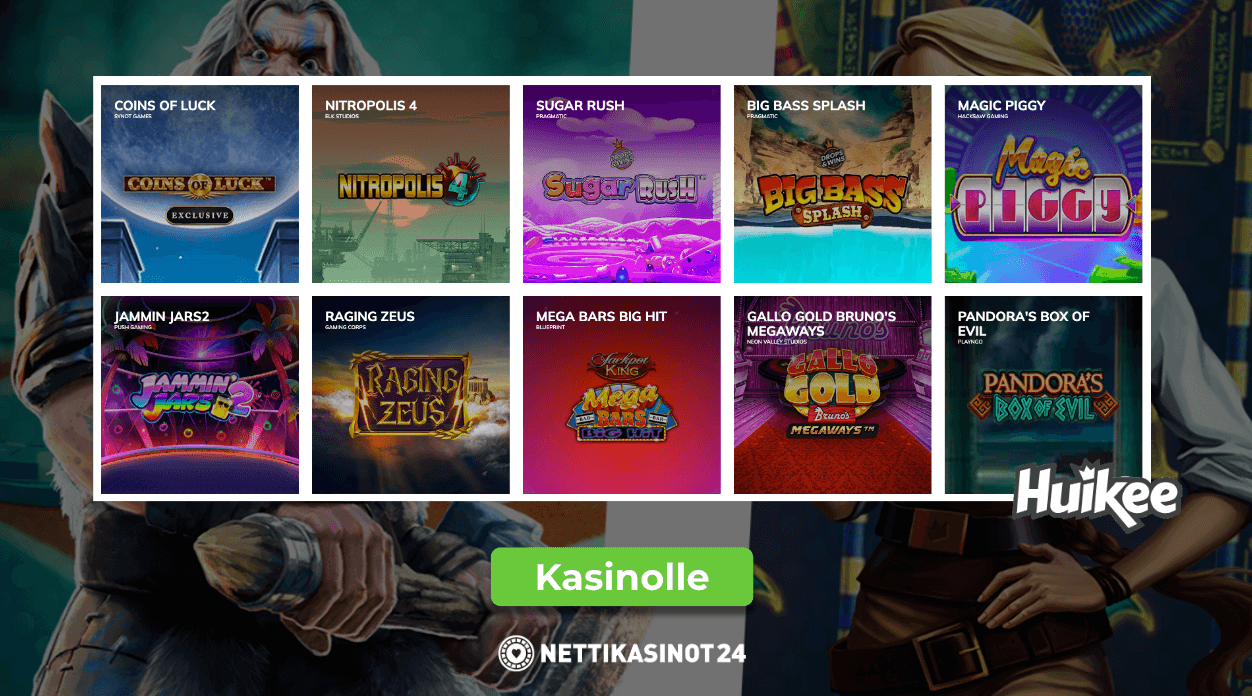huikee casinon pelivalikoima