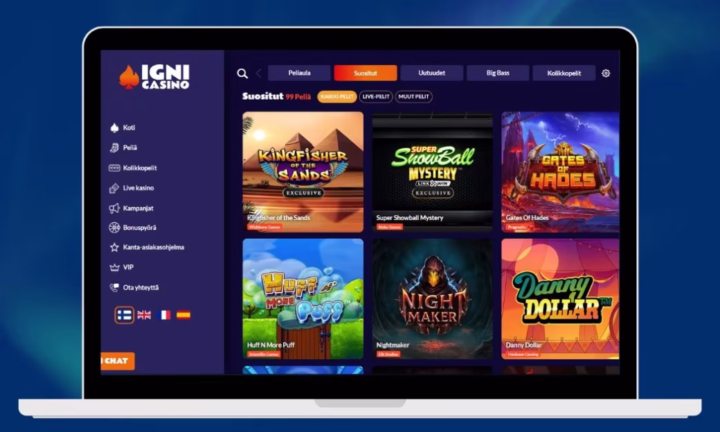 Igni Casino suosituimmat kolikkopelit