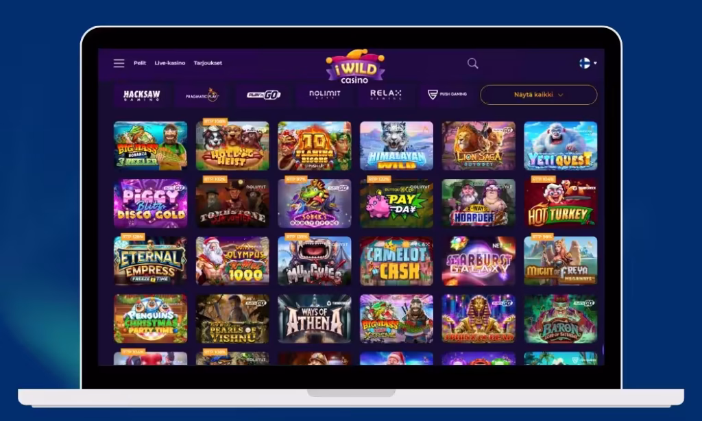 iWild Casinolta löytyy kolikkopelejä moneen makuun