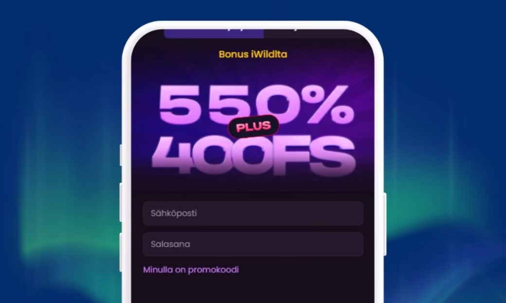Rekisteröi pelitili iWild Casinolle ja ota bonus