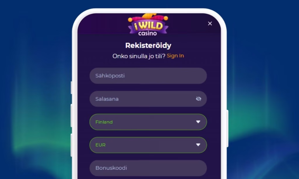 iWild Casinolle rekisteröidään ensimmäisenä pelitili