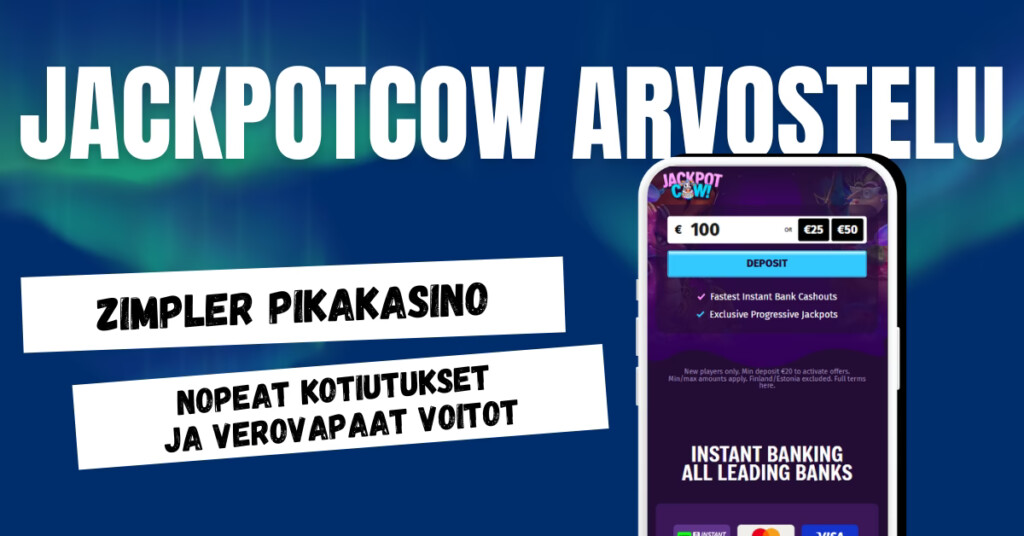 Jackpot Cow Casino on Zimpler pikakasino, josta saa nopeat kotiutukset ja verovapaat voitot.