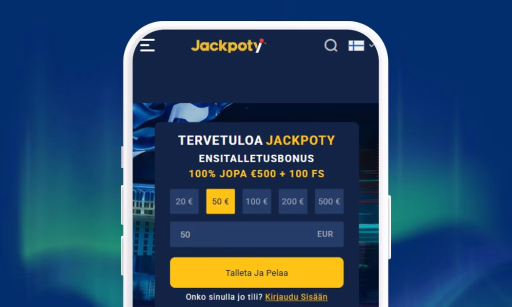 Jackpoty Casino talletus Trustlyn avulla