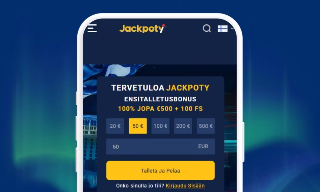Jackpoty Casino talletus Trustlyn avulla