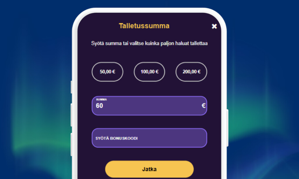 Joker 5 talletukset verkkopankkitunnuksin Trustlyllä.