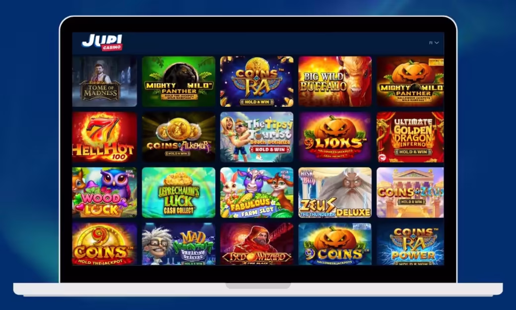Jupi Casino laadukas valikoima kasinopelejä