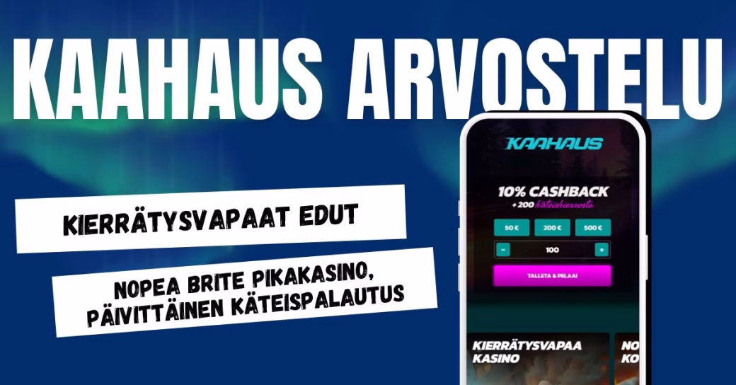Kaahaus Casinolta kierrätysvapaita etuja ja nopeat Brite talletukset