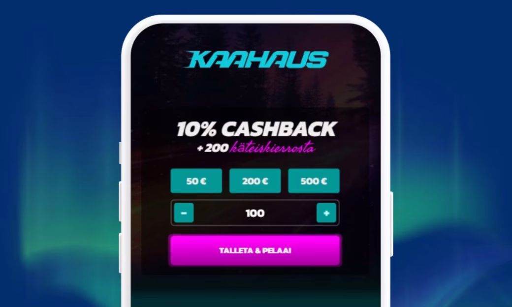 Kaahaus Casino nopeat talletukset verkkopankista.