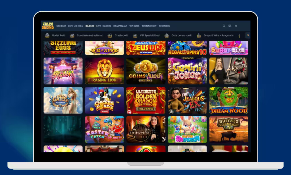 Kaleo Casinolla on yli 15 000 kasinopeliä.