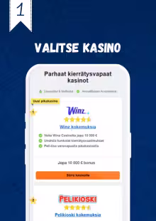Valitse kasino ilman kierrätystä.