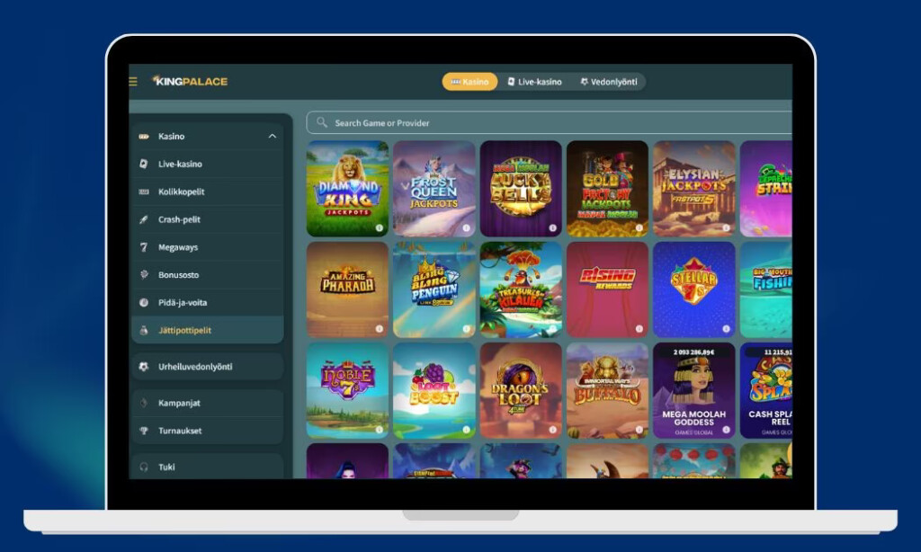 KingPalace Casino parhaat jackpot-pelit
