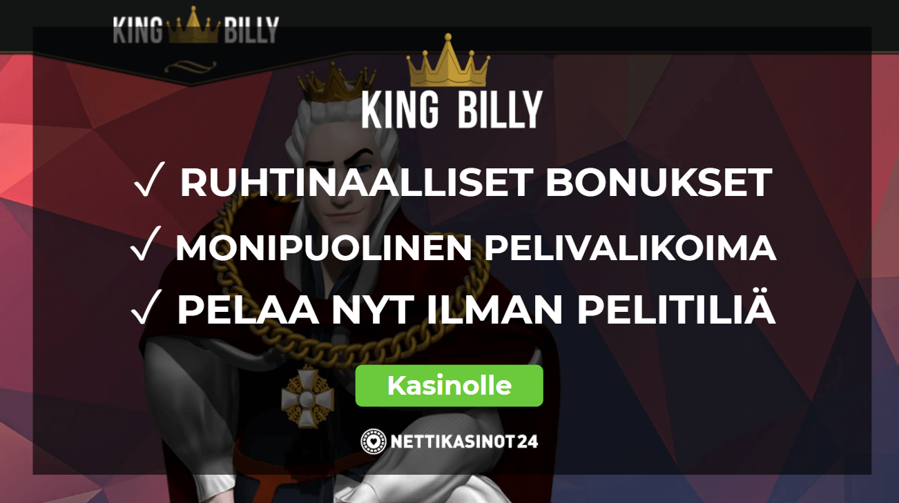 King Billy Kasinon suuri pelivalikoima