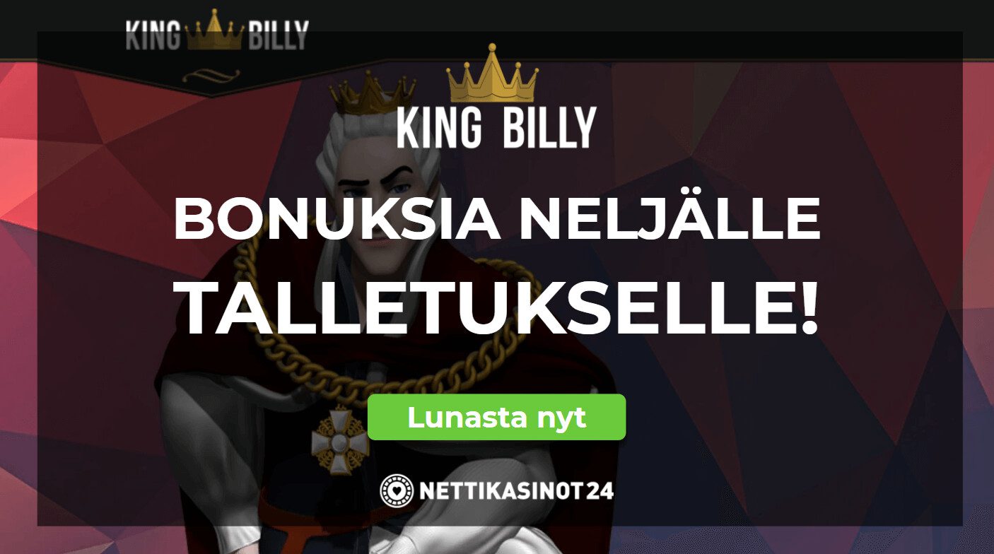 Bonuksia neljälle eri talletuskerralle!